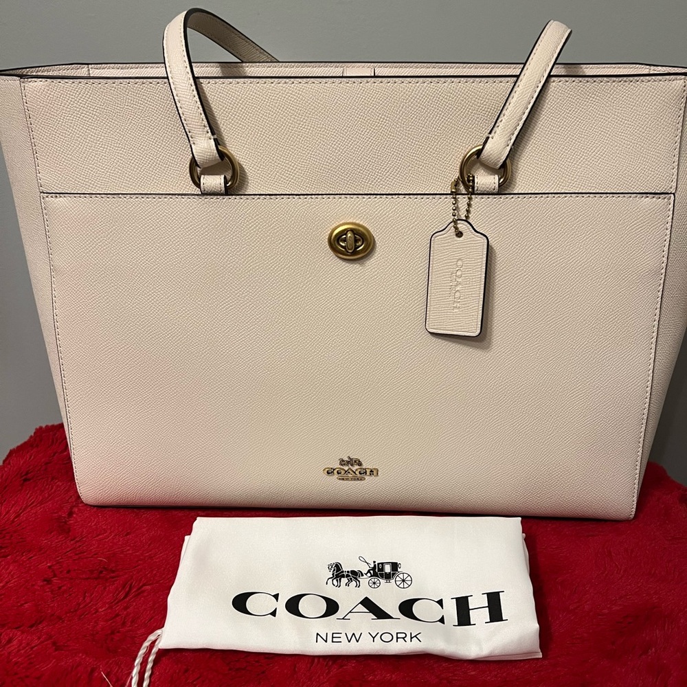 Coach Folio Tote with Turn Key
